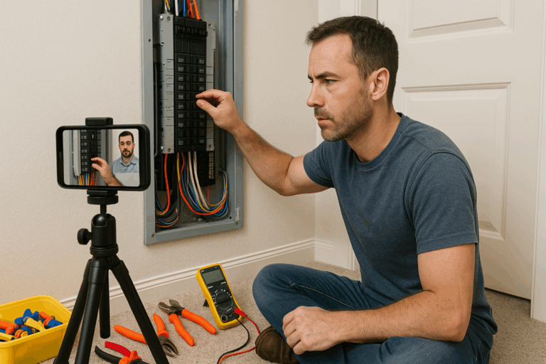 How an Electrician Video Call Can Save Your Next DIY Project
